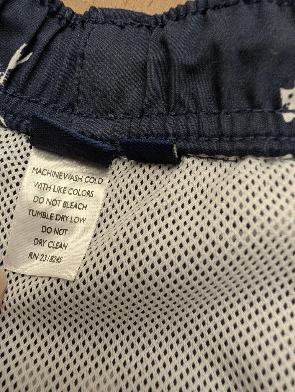 Vineyard Vines Navy & White Mens Swim Trunks Size Large